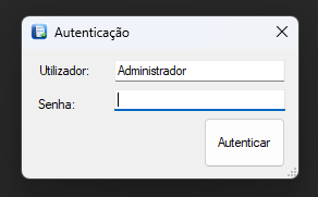 Ecrã de login